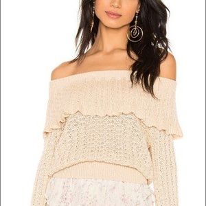 FP Crazy In Love Ruffle Sweater in Meyer Lemon